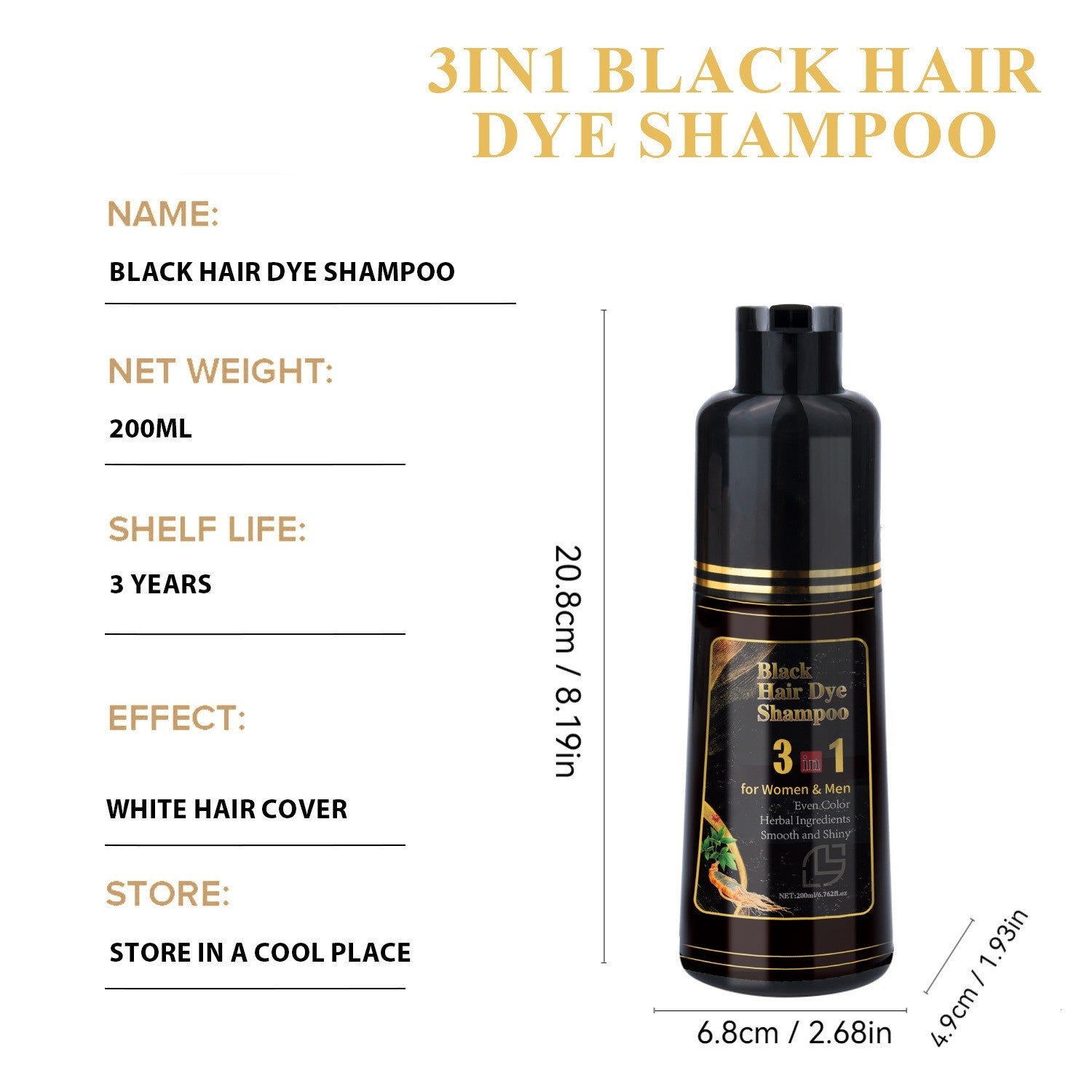 Black Ran Hair Shampoo 200ml